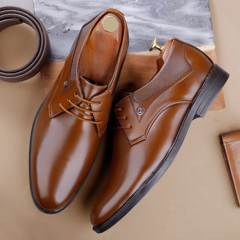 Bacca Bucci Brown RICHMOND Formal Shoes with Superior Comfort for Men | Best Price UAE